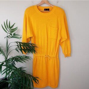 Vintage Liz Sport | Mustard Sweater Dress Size Small
